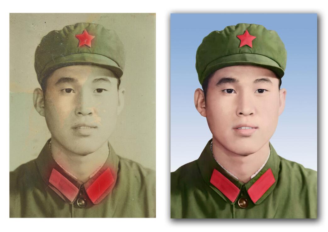 莺歌海镇破损照片修复-18